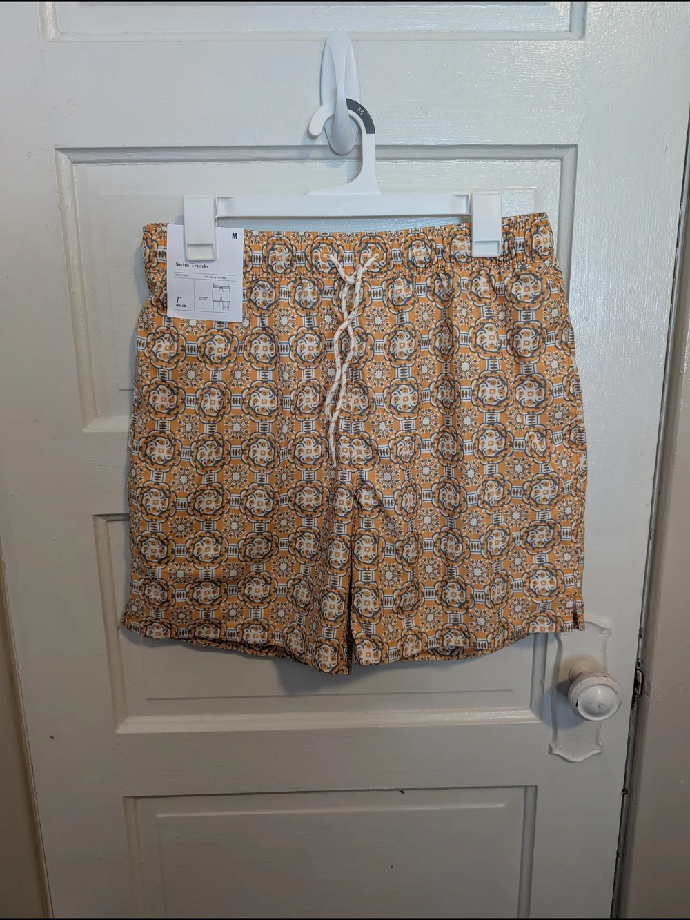 Resortwear Eclectic Geometric Drawstring Summer Swim Trunks Goodfellow & Co